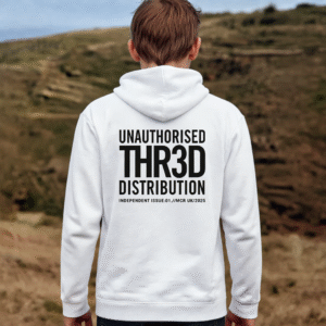 THR3D White Hoodie